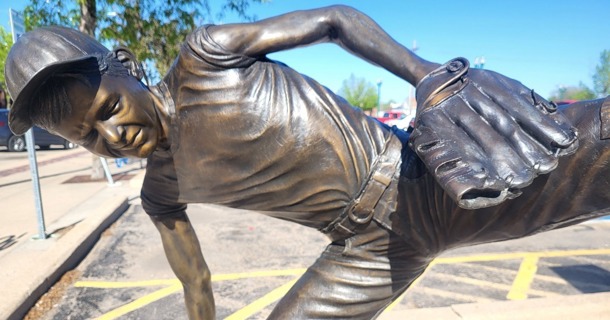 School’s Out is one of thirteen sculptures currently on exhibit as part of Sculpture Walk Railside.  Photo courtesy of the Railside Business Improvement District