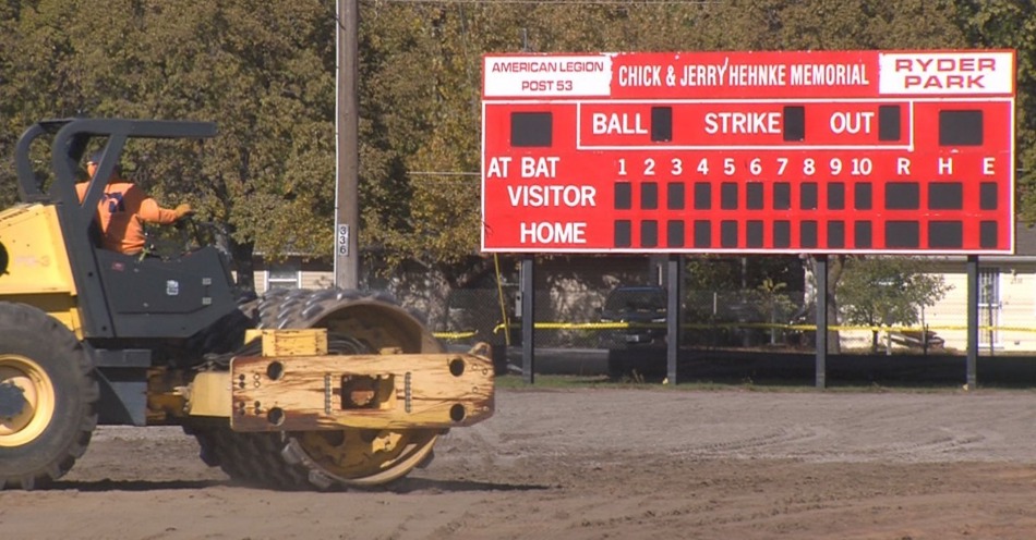 Ryder Park Baseball Field Renovations Well Underway