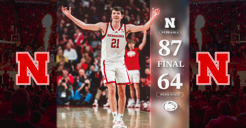 #9 Huskers Run Away From Penn State, 87-64