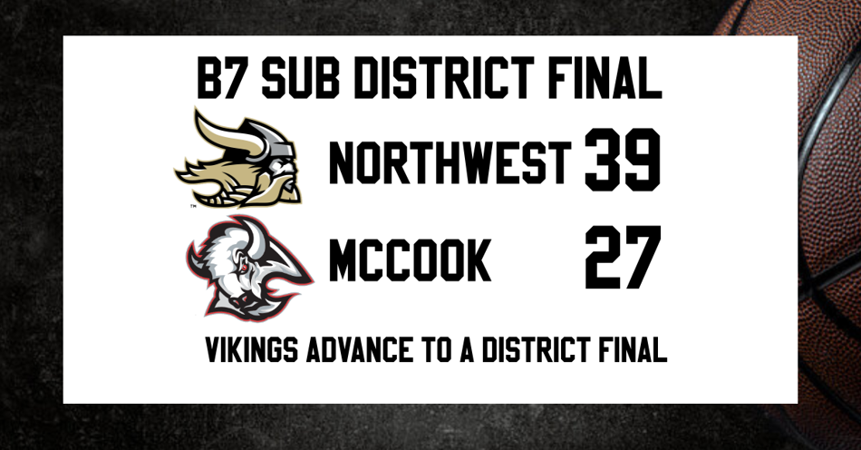 B7 Sub District: Northwest Girls Down McCook 39-27