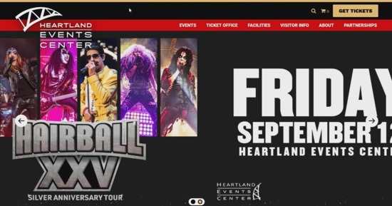 Heartland Events Center Unveils New Look Website
