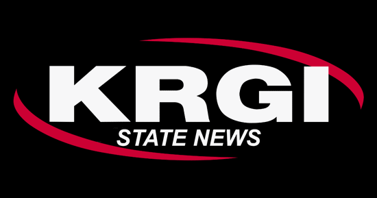 KRGI-AM Logo with the words State News below.