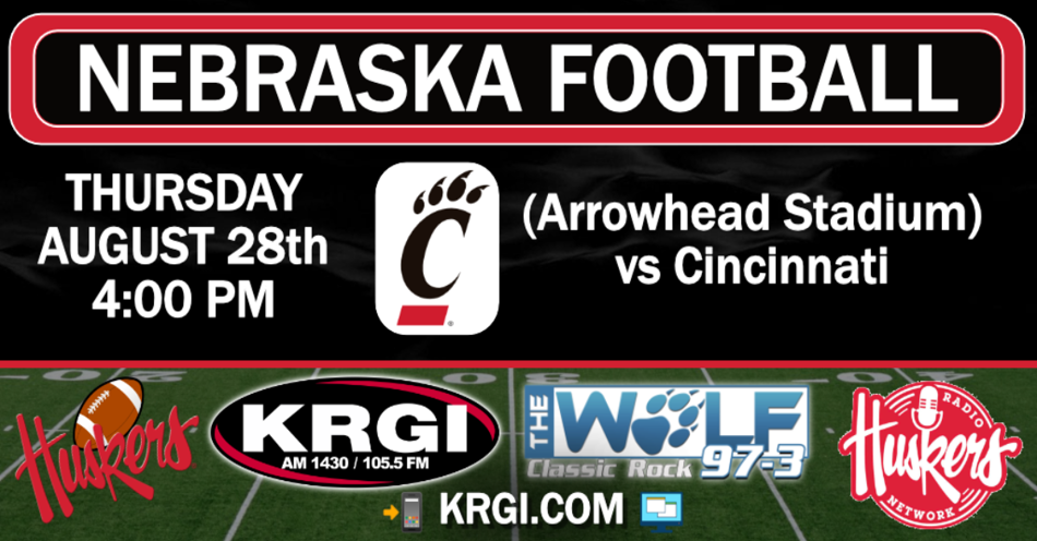 2025-08-28T16:00|Nebraska Vs Cincinnati|Husker Football|KRGI-AM