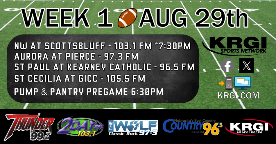 2025-08-29T18:30|Grand Island Central Catholic - Crusaders  Vs Hastings St. Cecilia - Bluehawks |HS Football|KRGI-AM